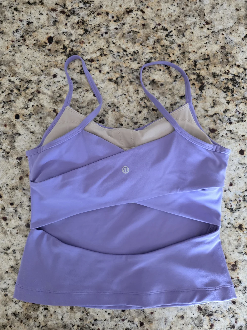 Lululemon Cross-Back Nulu Yoga Tank Top | Purple | Size 8 - Picture 4 of 6